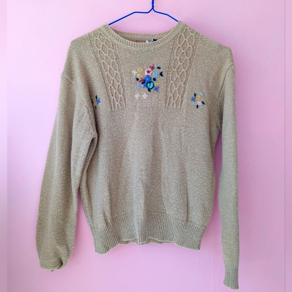 70s Tan Cardigan - Picture 1 of 1
